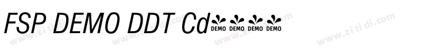 FSP DEMO DDT Cd字体转换 FSP DEMO DDT Cd字体转换